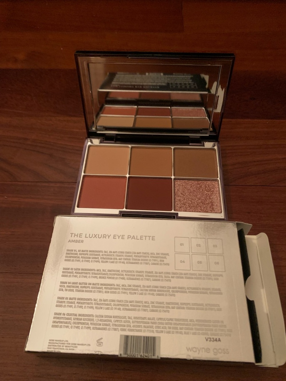 Wayne Goss The Luxury Eye Palette - Amber (Champagne Packaging)